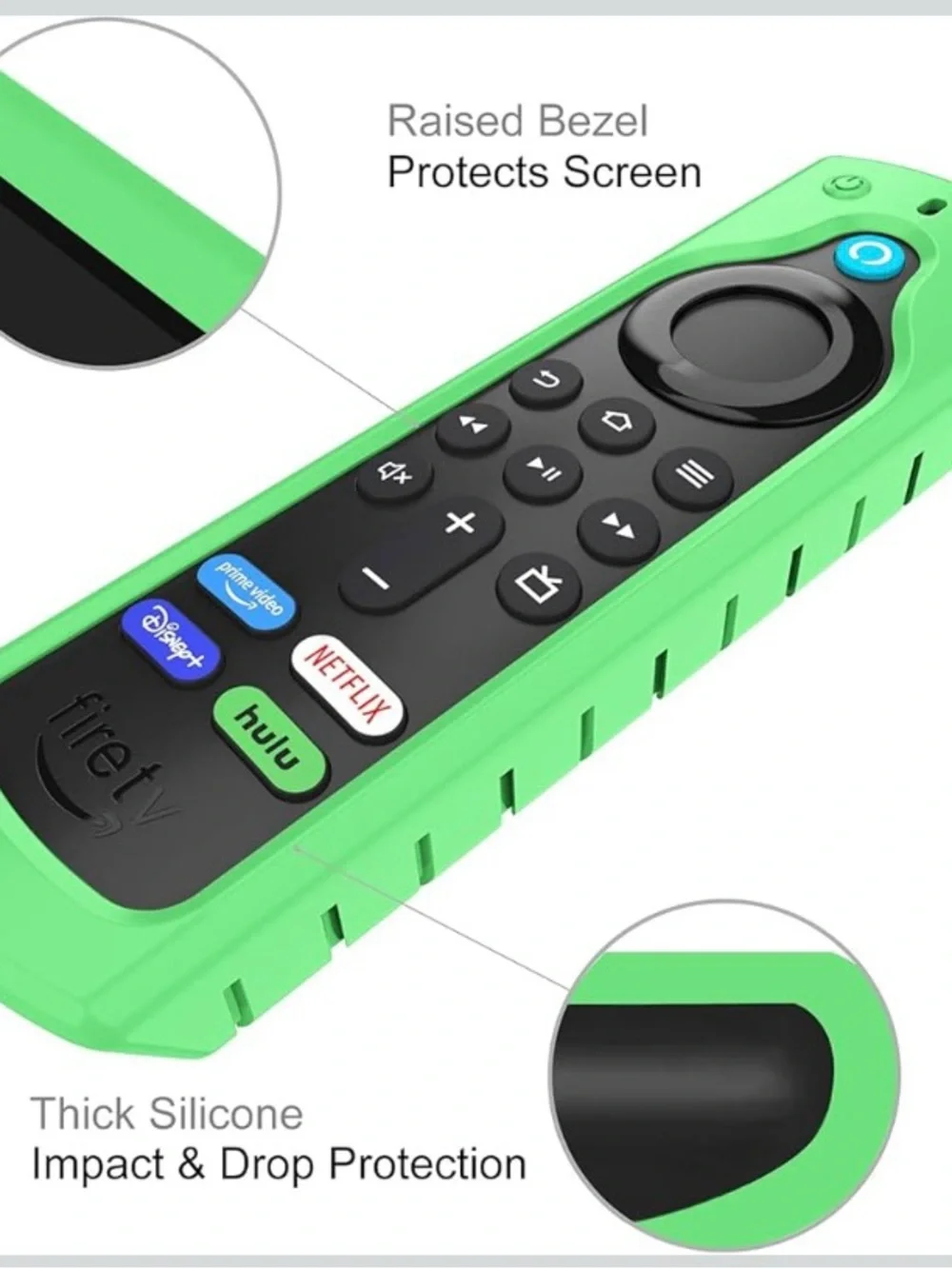 NWT CaseBot Lime Green Silicone Cover for Firestick TV Remote